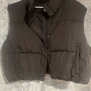 Primark Dark Charcoal Puffer Vest